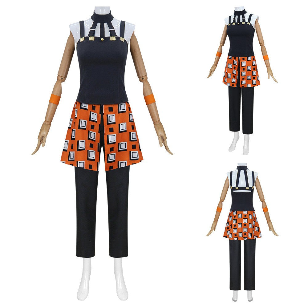 Narancia Ghirga Cosplay Anime Aero Smith Costume Wig