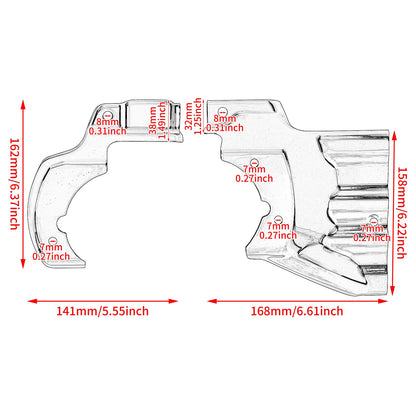 Engine Transmission Interface Cover For Harley Softail Fat Boy Deluxe Classic FLSTF 2007-2017 Standard Slim FXST FLS Motorcycle