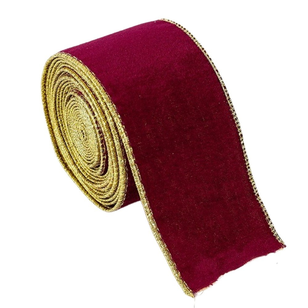 New 2m Christmas Ribbon DIY Lmitation Linen Fabric Swirl Ribbon Christmas Tree Ribbon Plaid Bow Snowflake Burlap Ribbon