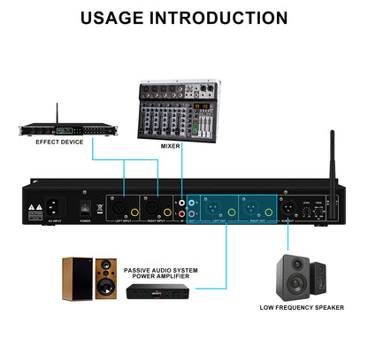 EQ31SUB Digital Equalizer 31 Stage Tuner Professional Stage Performance Noise Reduction Audio Processing