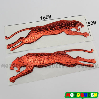 Adesivos de Decoração de Tanque de Combustível 3D com Emblema de Etiqueta Estilo Carro de Motocicleta Leopard para Kawasaki Harley BMW Suzuki