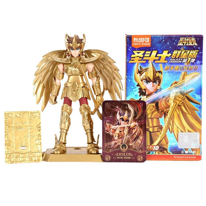 Blokees Gold Saint Action Figure Versão Galáxia 02 Libra Dohko Sagitário Saint Seiya Brinquedos de Montar Presente de Aniversário Infantil