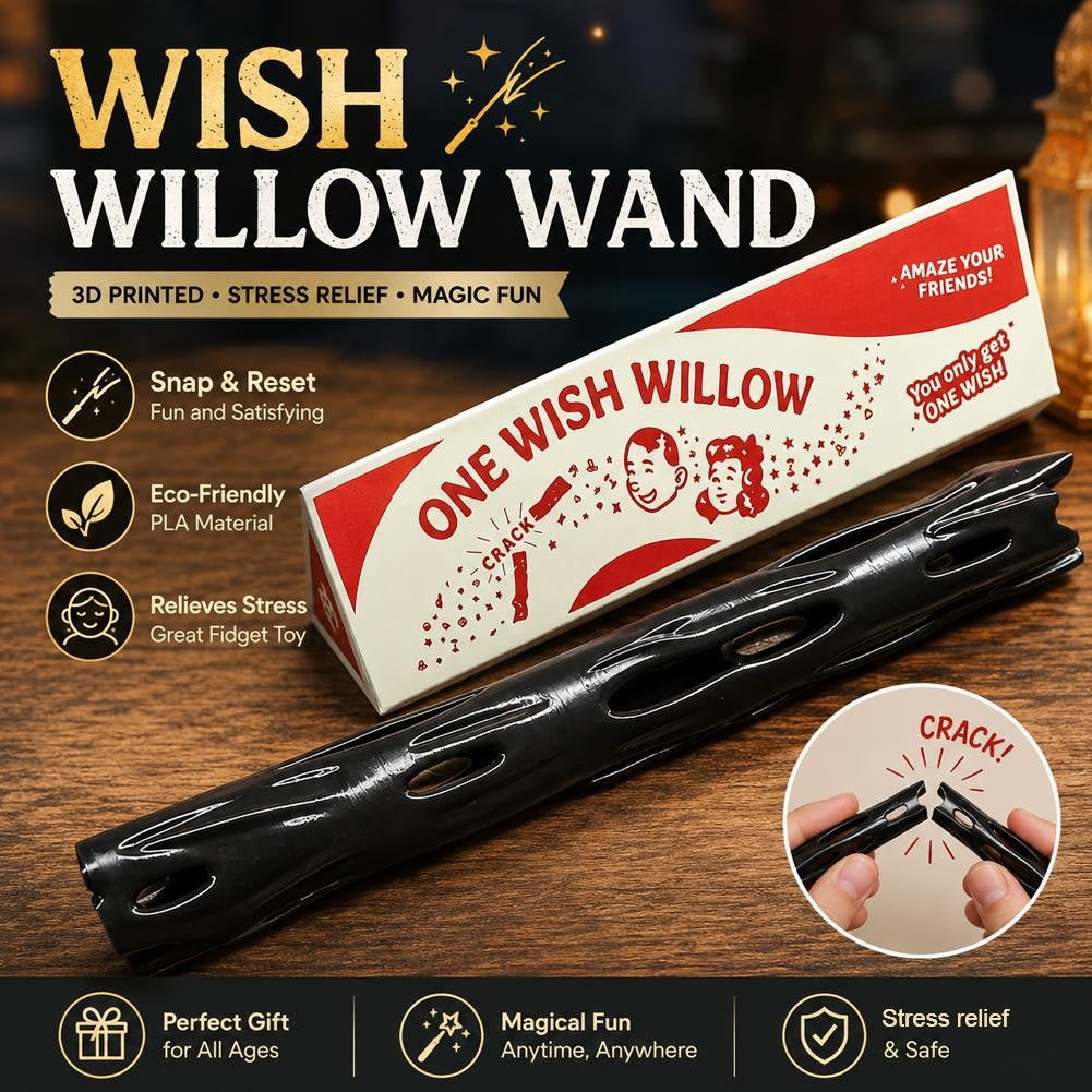 3D Printed One Wish Willow Keychain Breakable Lucky Token 13cm Retro Box for Wedding/Birthday  ?