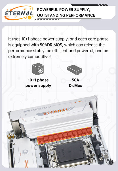 SOYO Eternal B650ITX  Motherboard Dual Channel DDR5 AM5 Socket (Supports Ryzen 9600X CPU) PCIE16x5.0 AGRB WiFi 6 AMD Mainboard