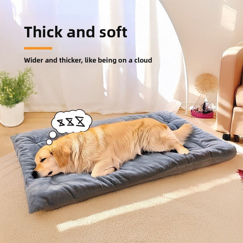 Colchonete para Cama de Cachorro Grande para Uso no Inverno Mantenha Aquecido Uso Dupla Face Almofada Relaxante para Golden Retriever