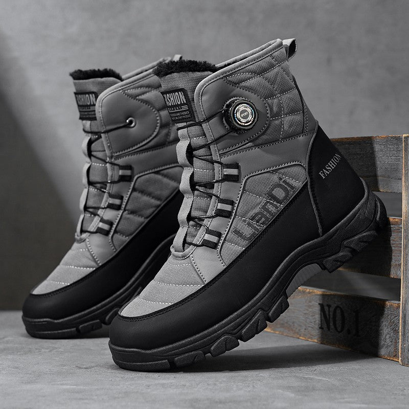 Men Top Quality Casual Snow Boots Waterproof Warm Winter Shoes Men Hiking Boots Outdoor Mountain Climbing Sneaker Man Trekking