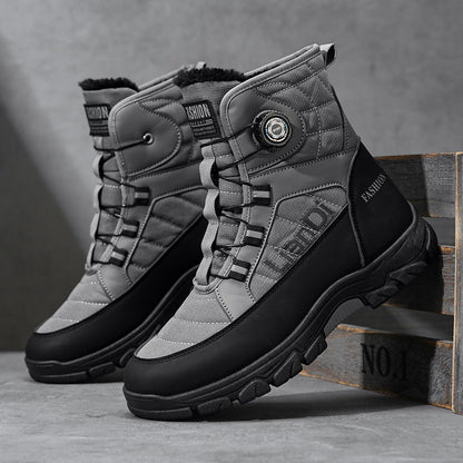 Men Top Quality Casual Snow Boots Waterproof Warm Winter Shoes Men Hiking Boots Outdoor Mountain Climbing Sneaker Man Trekking