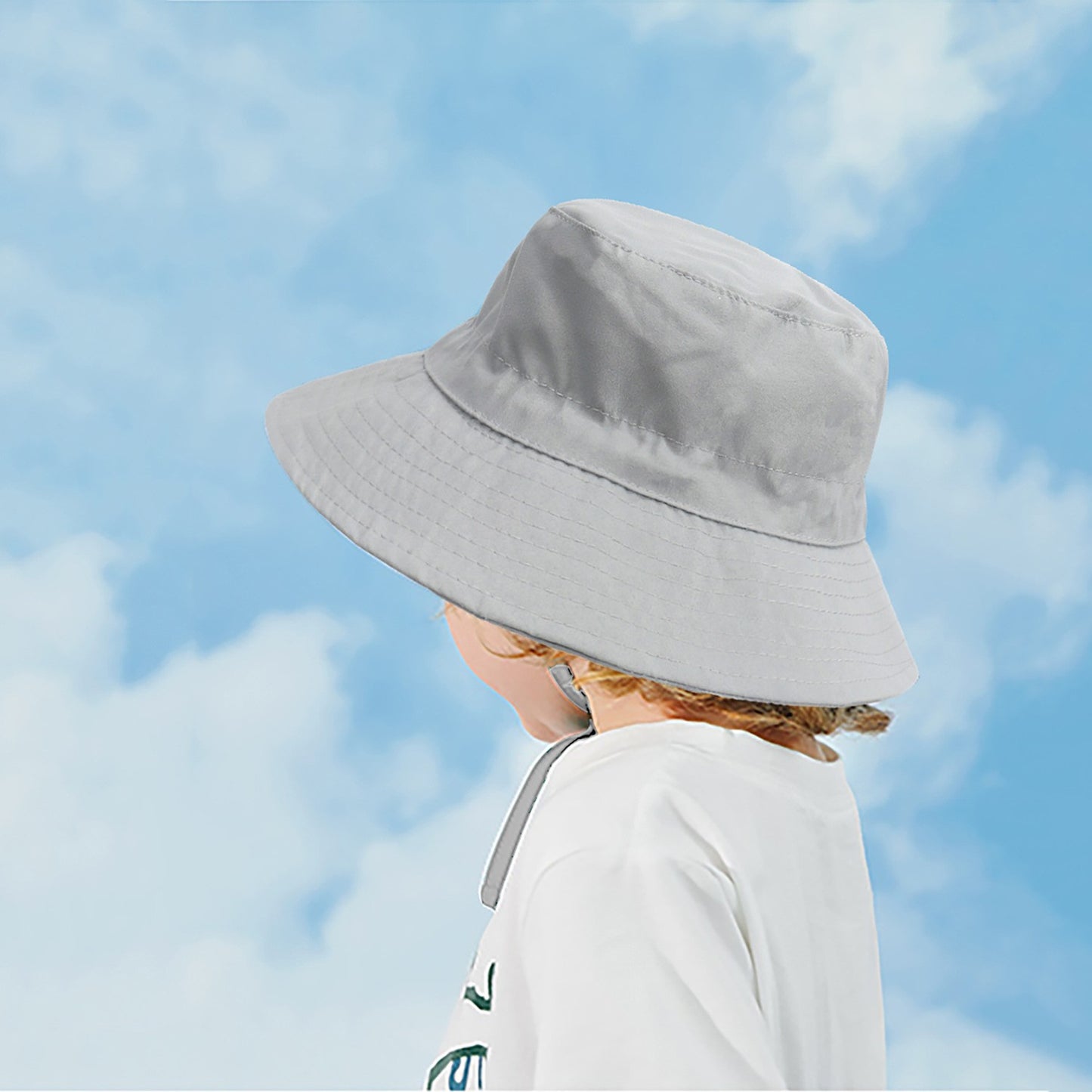 Summer big brim sun hat for child soft breathable basin cap for boys and girls outdoor bucket hat hat Fishing/Beach/Summer UV