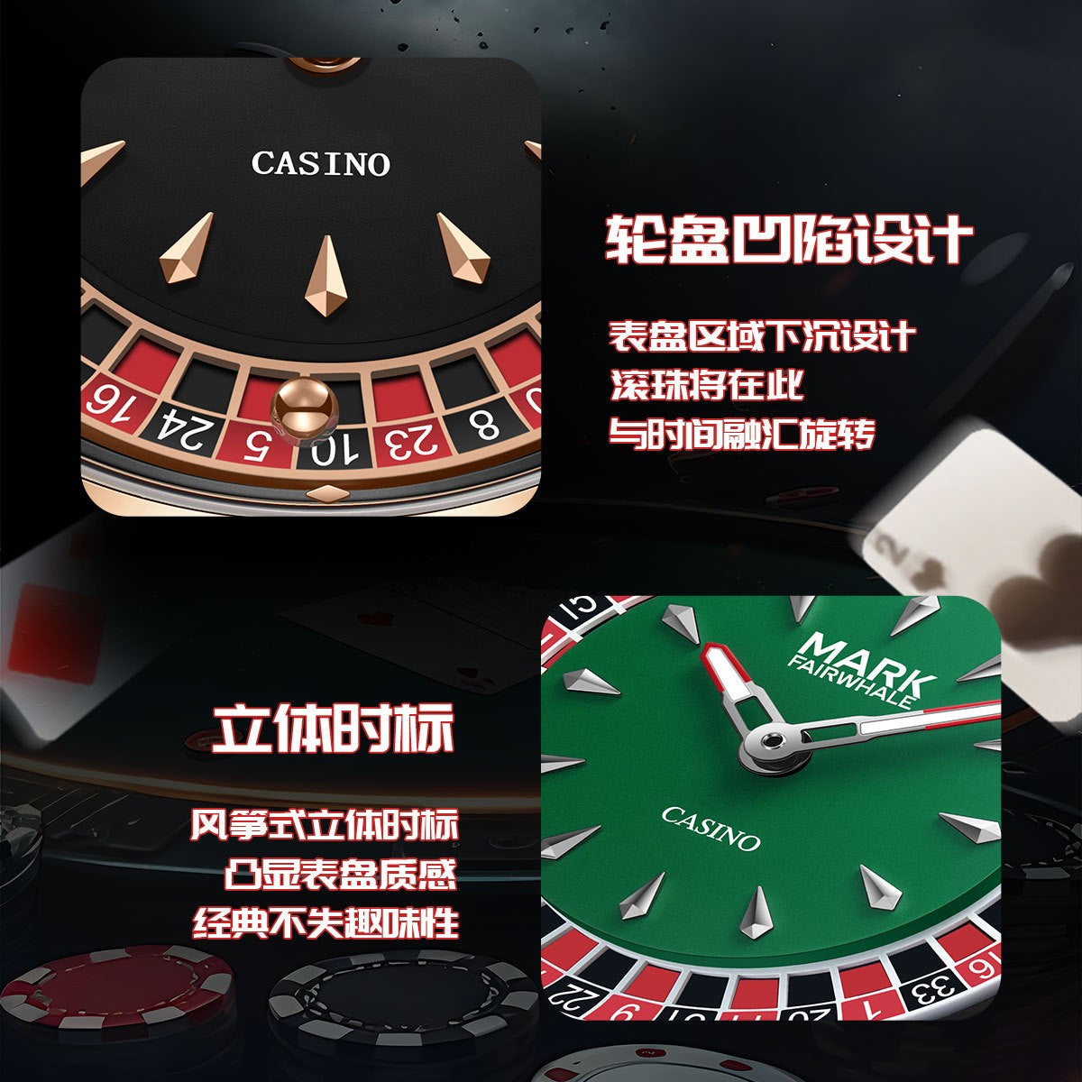 High Quality Mark Fairwhale Mens Wristwatch Fashion Unique Rotating  Roulette Dial Waterproof Quartz Man Watche Dropshipping ?