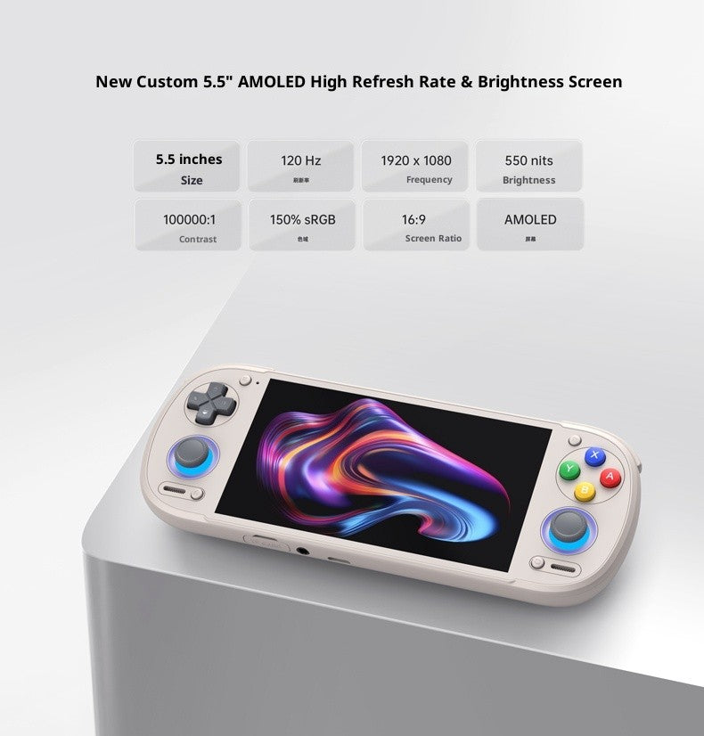 Retroid Pocket 6 Handheld Game Console RP6 Android 5.5 Inch 1080P 120Hz AMOLED Screen 6000mAh 8GEN2 with Hall-Effect Trigger PS2