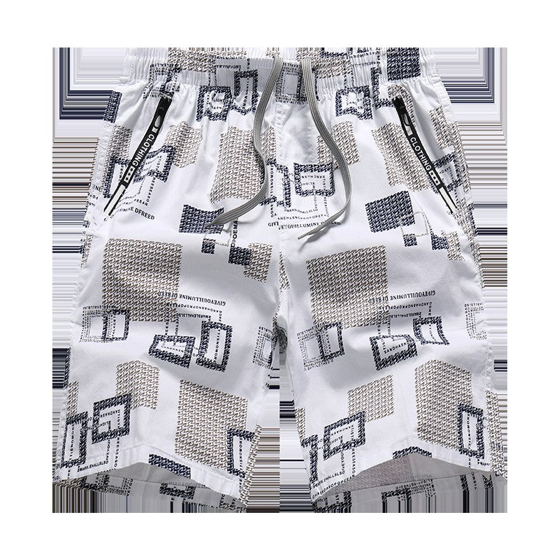 Men's Sweatpants Baggy Comfortable Shorts Male Casual Travel Outdoor Sports Bermuda Shorts Elastic Waist Y2K Print Half Pants