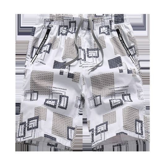 Men's Sweatpants Baggy Comfortable Shorts Male Casual Travel Outdoor Sports Bermuda Shorts Elastic Waist Y2K Print Half Pants