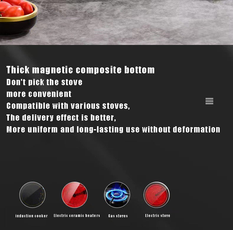 30cm Frying Pan Wok Pan Non-Stick Pan With Cover Household Kitchen Utensils Induction Gas Stove Universal Pot Steak Pancake Pan