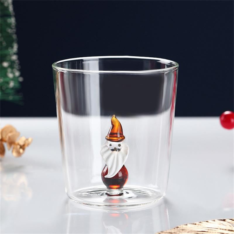 Copo de Vidro Formato de Animal 3D Desenho Animado Copos de Vidro Fofos para Casa Água Café Copo de Camada Única com Hóspedes Suco Bebida Fria Copo