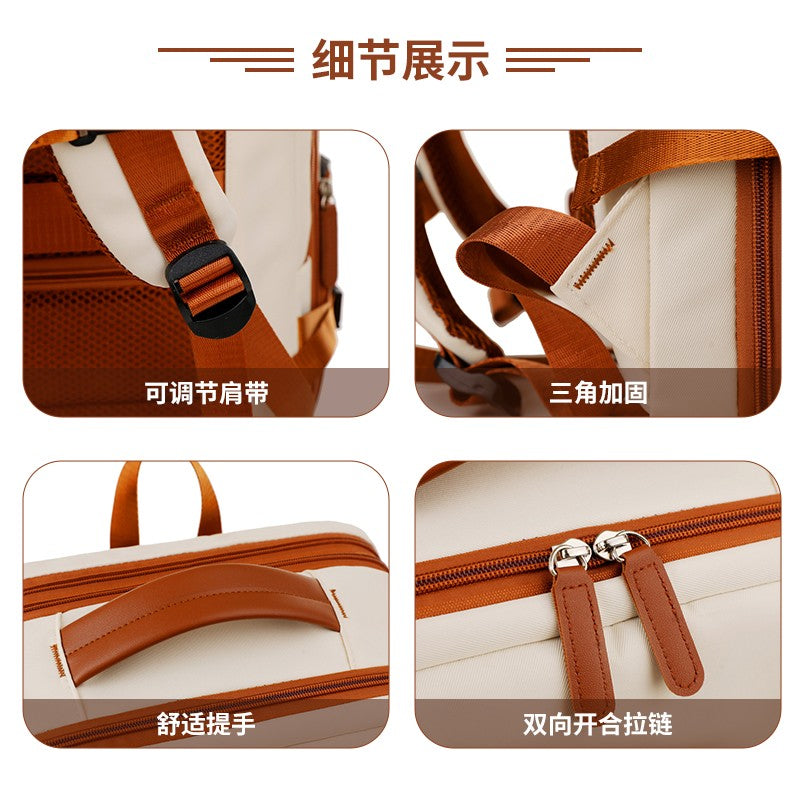 Backpack Unisex New Simple Business Computer Backpack Outdoor Large Capacity Travel Bag Student School Bag for Boys