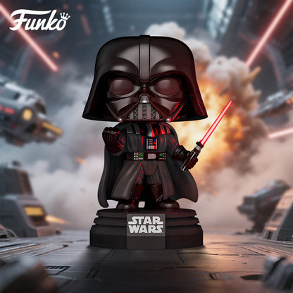 Star Wars Ahsoka with Lightsaber Darth Vader Figure Lights and Sounds FUNKO POP Collectible Limited Edition Figurine Toy Gift