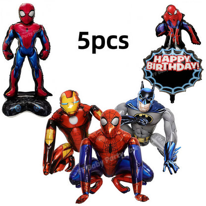Spidey Giant Balloons Red Spider Aluminum Foil Balloon Superhero Birthday Party Decoration Party Photo Props Baby Shower Globos