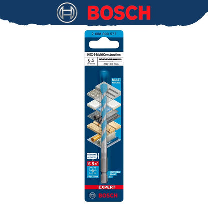 BOSCH EXPERT HEX-9 Broca Multiconstrução Para Concreto Azulejos Macios Broca Helicoidal de Alta Dureza 2608900569 2608900574