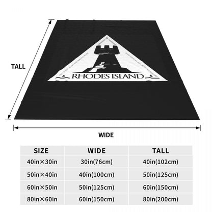 Arknights Rhodes Island Emblem Blanket Flannel Sofa Throw Blanket Super Soft for Home Bedroom Travel Throws Bedspread Quilt
