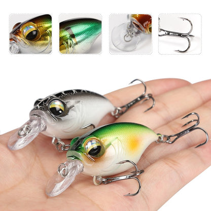38mm 8g Topwater Mini Crankbait Fishing Lure Floating Wobbler Artificial Hard Bait for Pike Walleye Bass Plastic Swimbait Tackle