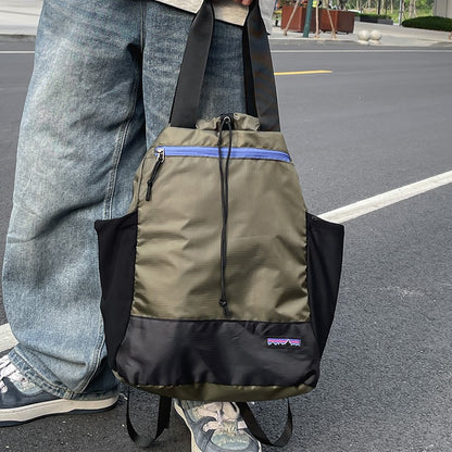 Lightweight folding backpack with large capacity, suitable for hiking, traveling, and outdoor adventures - adjustable shoulder s