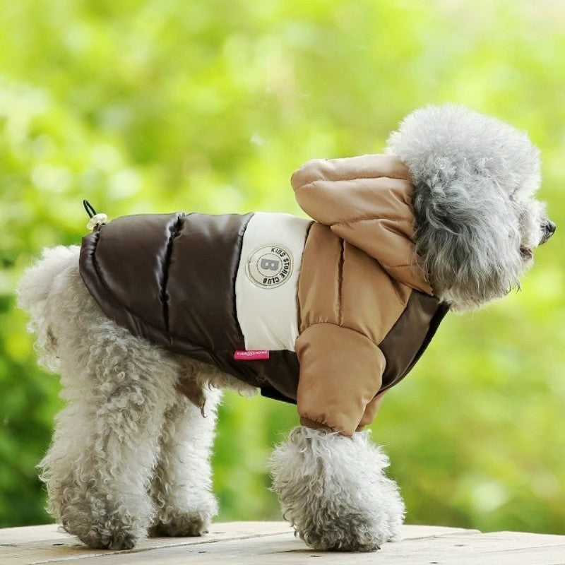 Casaco Acolchoado de Inverno para Cães, Jaqueta de Cachorro Quente e Macia, Roupas Fashion para Filhotes, Casaco Fofo para Gatos, Roupas para Pets, Roupas para Bulldog Francês