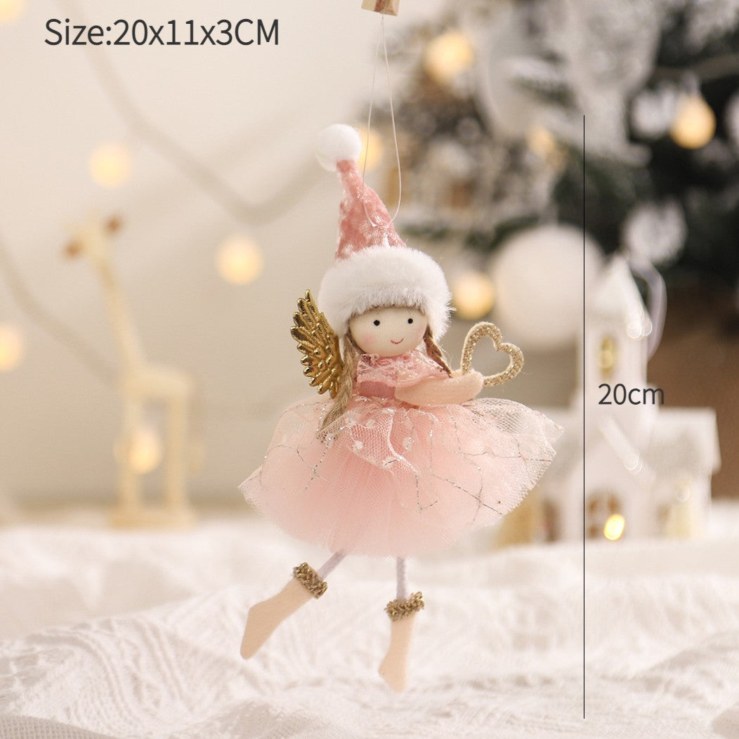 New Year 2024 Christmas Angel Dolls Xmas Tree Pendant Ornaments Navidad 2022 Christmas Decoration for Home Natal Gifts Noel Deco