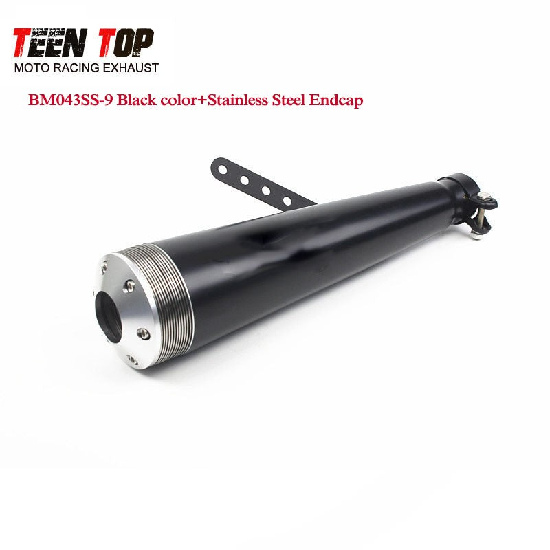 38 40 42 45MM Retro Motorcycle Exhaust Pipe For Harley Honda 125CC 250CC Exhaust Muffler 430mm Punk Racing Tailpipe Escape Moto