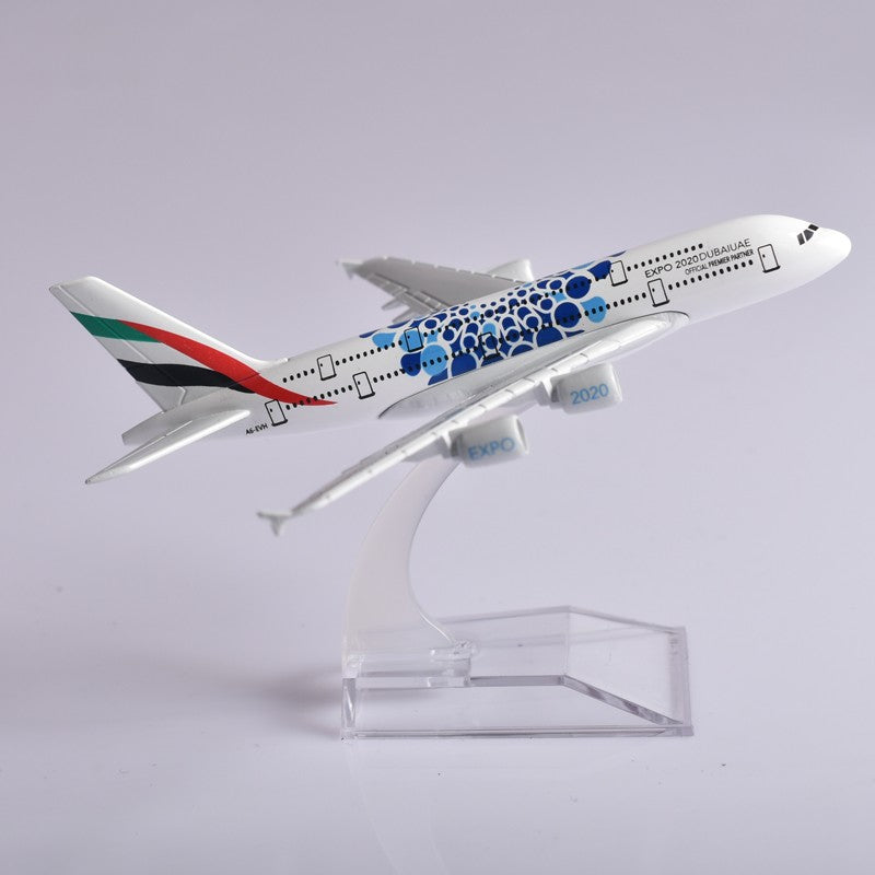 JASON TUTU Emirates Airbus A380 Aeronave Diecast Metal 1/400 Escala Miniatura Avião Modelo Aviões Dropshipping