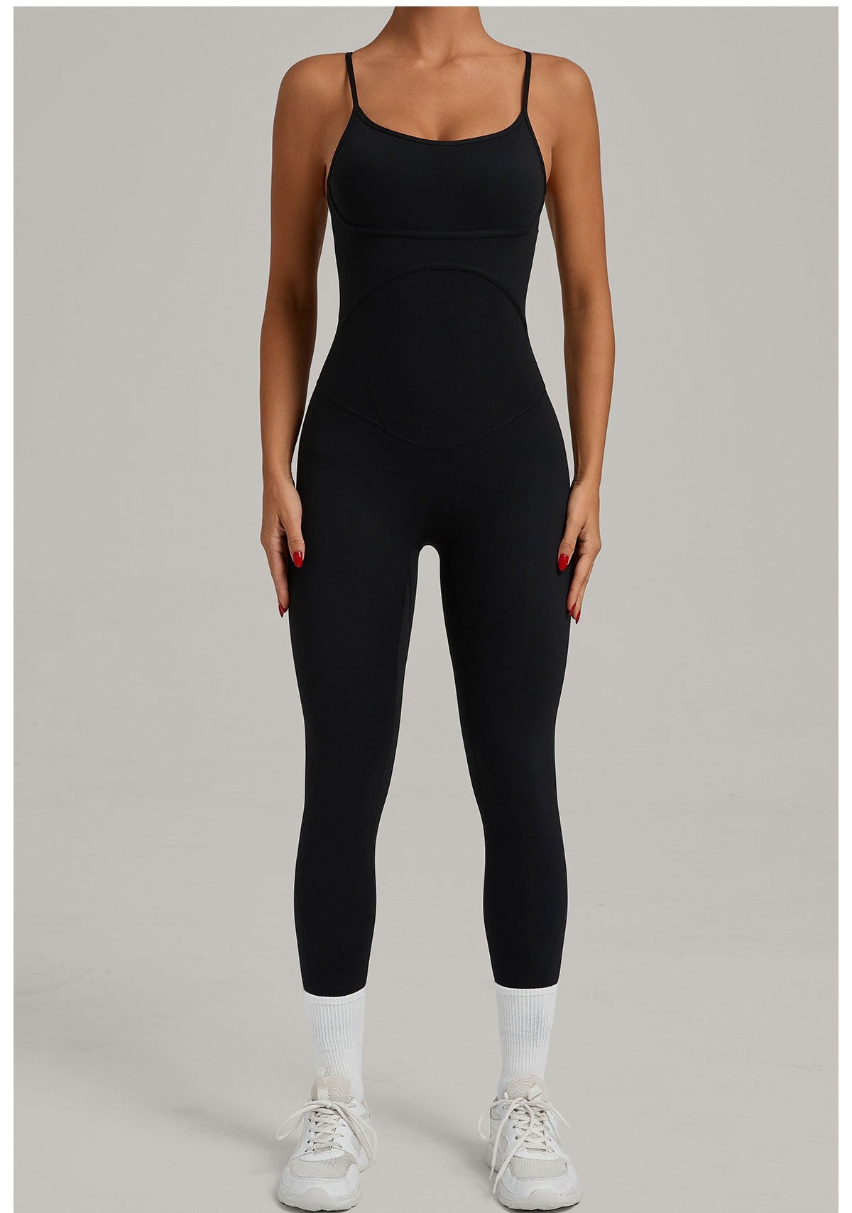 JUREN Fitness Jumpsuit Women Tracksuit Sports Playsuit Running One Piece Yoga Suit Scrunch Backless Set Rompers Gym Clothes