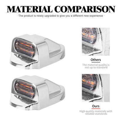 Motorcycle Rear LED Lights With E-Mark Brake Lamp For Harley Dyna 2000-17 Softail Breakout Fat Boy 00-2025 Turn Signal Indicator