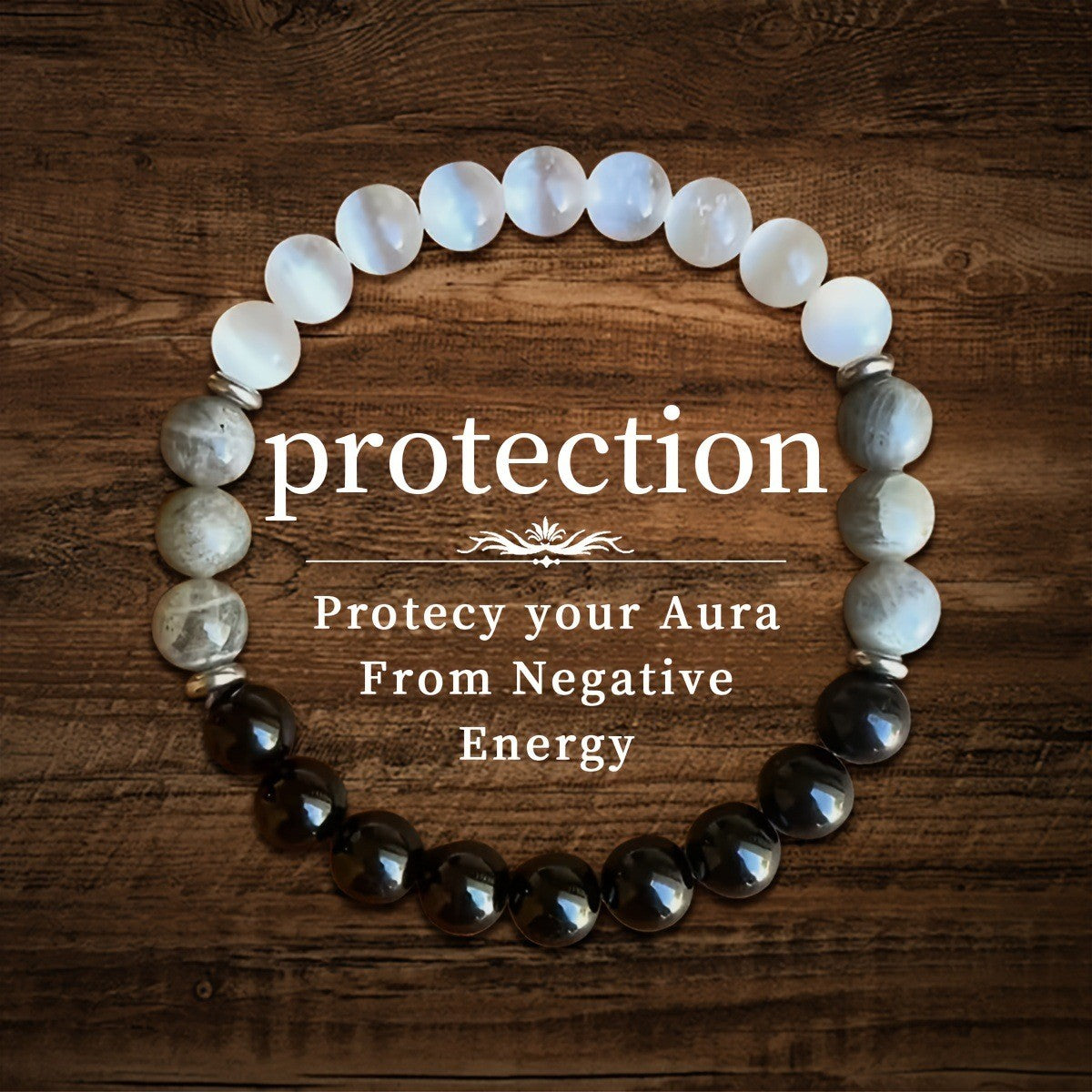 Pulseira de Contas de Pedra Natural Simbólica Feminina Masculina Alívio da Ansiedade Proteção Dinheiro Espiritual Joia do Amor-Próprio