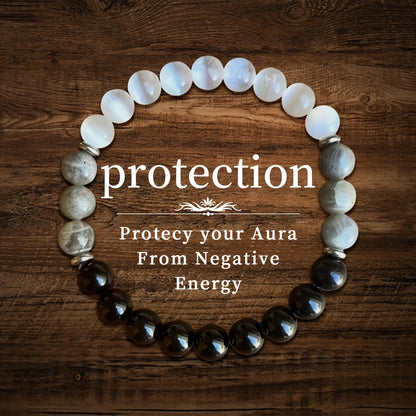 Pulseira de Contas de Pedra Natural Simbólica Feminina Masculina Alívio da Ansiedade Proteção Dinheiro Espiritual Joia do Amor-Próprio