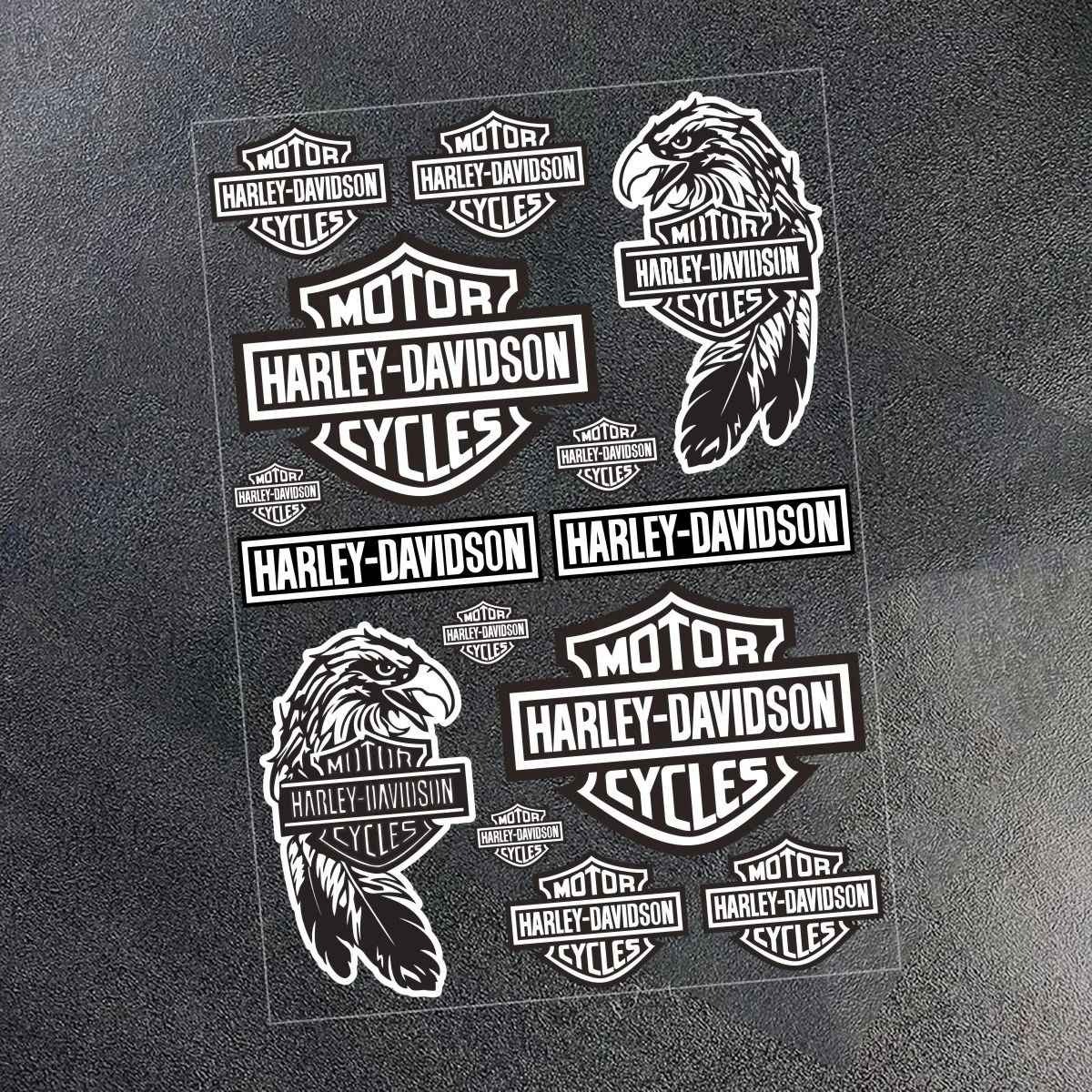 2026 Novo Adesivo Harley Davidson Logotipo Capacete Tanque Moto Decalque