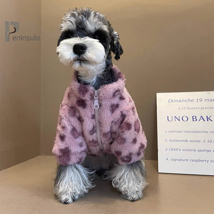Roupas para Gatos e Cães, Outono Inverno, Macias, Desenho Animado, Pet Quente, Espessamento, Roupas Fofas Térmicas para Cães, Casaco de Pelúcia Moderno para Cães, Artigos para Animais de Estimação