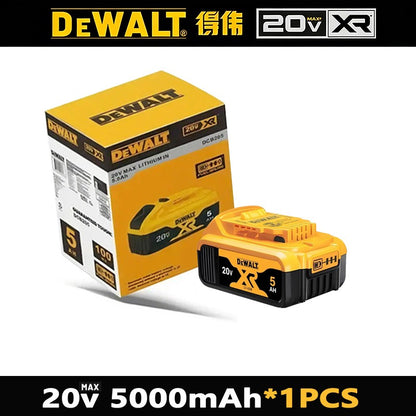 Bateria Dewalt 20V 100% Genuína, Bateria Recarregável de Íon de Lítio 2AH 5AH 6AH, Bateria de Substituição para Ferramentas Elétricas Dewalt DCB200