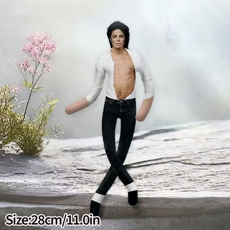 Abstract Michael Jackson Figure Creative Rat Jerky Doll Stuffed Ornament Bendable Rat Jerky Figurine Props Laoshu Gan Doll