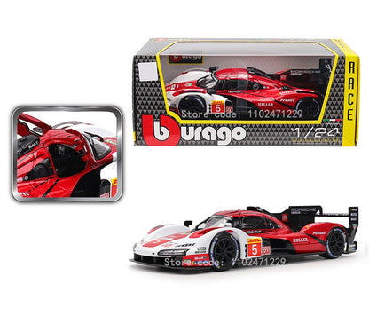 Bburago 1:24 Porsche 963 24 alloy racing car Alloy Luxury Diecast Car Model Toy Collection Gift Multiple styles to choose from