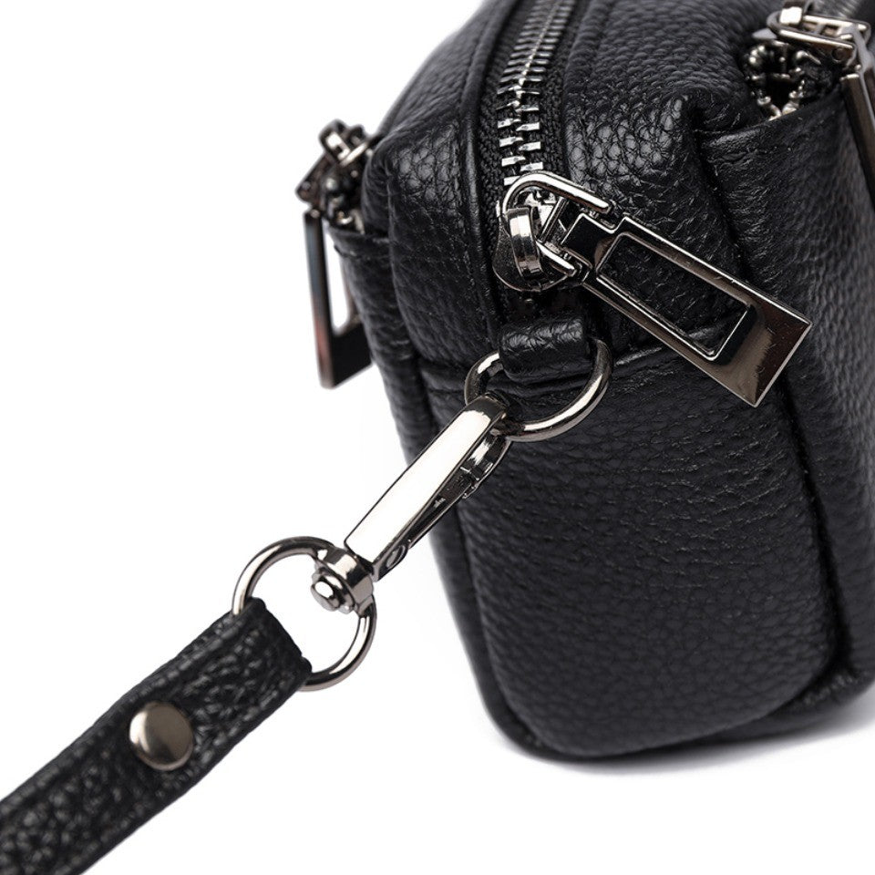 100% Genuine Cow Leather Wallet Purse Luxury Handbags Women Bags Designer Ladies Clutches Bags for Women Top Quality Phone Sac