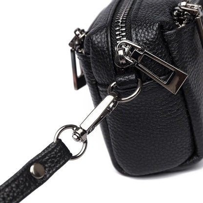 100% Genuine Cow Leather Wallet Purse Luxury Handbags Women Bags Designer Ladies Clutches Bags for Women Top Quality Phone Sac