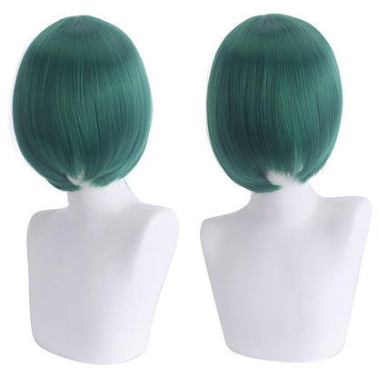 cosplay wig, face-controlling, short hair, thickened version, face-controlling style, colorful Synthetic fiber wig