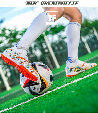 Mens Football Field Boots Ultralight Turf Indoor Society Training Soccer Shoes Cleats for Kids Sneakers TF/FG Football Shoes
