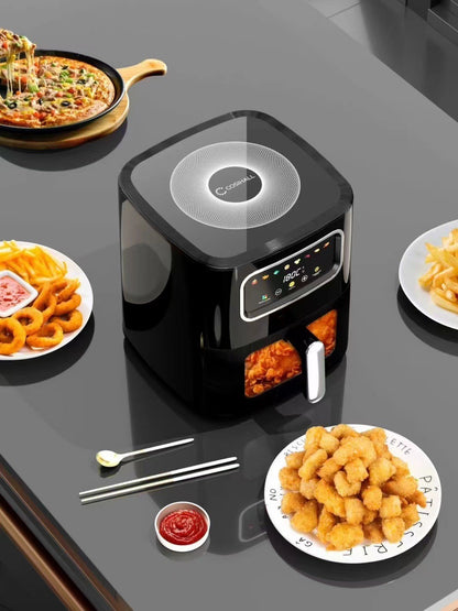 10L Multi functional Home Smart Air Fryer with Large Capacity Touch Screen Non stick Inner Perspective Without Oil Oven
