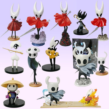 1-8 pçs/conjunto Brinquedos Hollow Knight Anime Game Figure The Knight Boneco de Ação Hornet/Quirrel Estatueta Modelo Colecionável