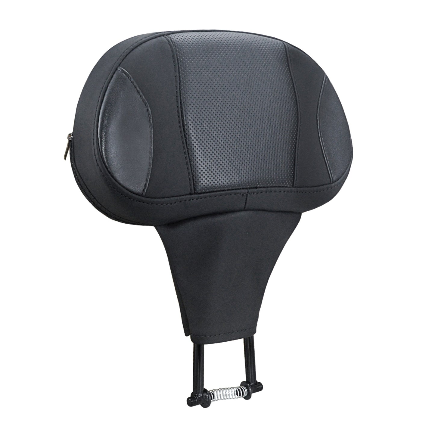 Almofada Encosto de Piloto Ajustável para Motocicleta com Suporte de Montagem para Harley Touring CVO Road King Electra Street Glide FLTRX 09-24