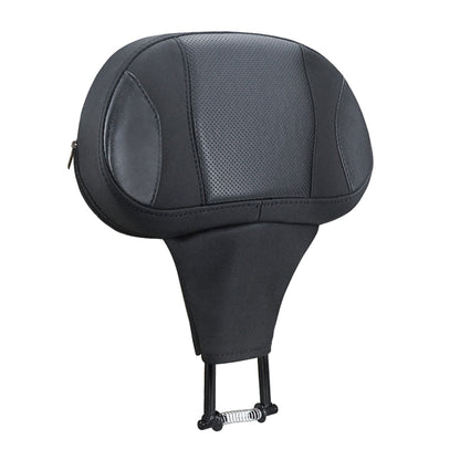 Almofada Encosto de Piloto Ajustável para Motocicleta com Suporte de Montagem para Harley Touring CVO Road King Electra Street Glide FLTRX 09-24