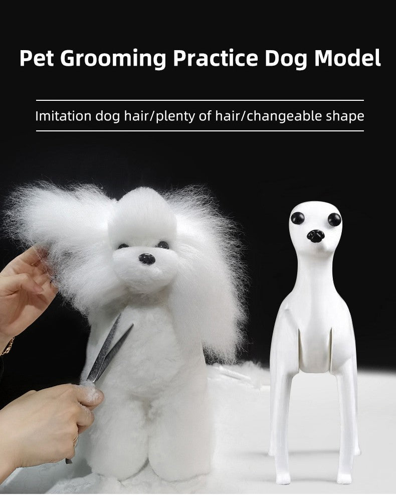 Teddy Pet simulation hair beauty fake beautician practicing dog standard Teddy full body fake head, skeleton model?pet groomer