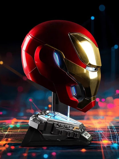 Mechahead Mk50 Jarvis Iron Man Helmet Luminous Voice Control Deformable Electric Opening Halloween Cos Mask Male Xmas Toys Gifts