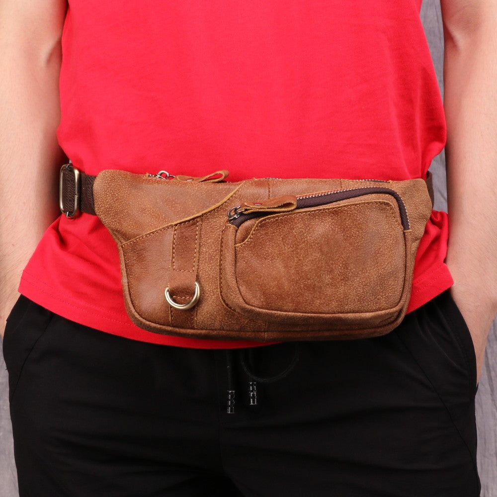 Genuine Leather Waist Bag Men Women's Belt Bag Casual Waist Packs  for Phone Pouch Travel Chest Bag Crossboby Shoulder Bag