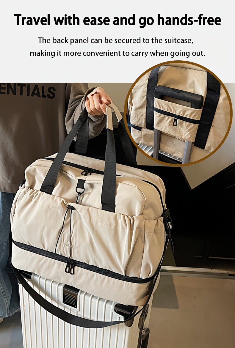 Large Travel Bag - Spacious, lightweight & durable. With adjustable strap & pockets. Perfect for travel & commute.